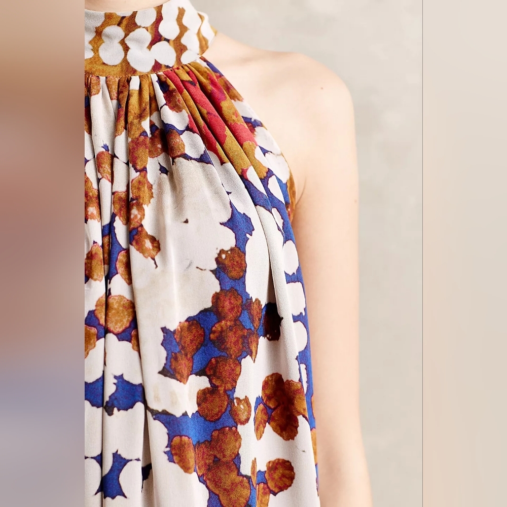 Floral Halter Maxi Dress - Picture 5 of 8